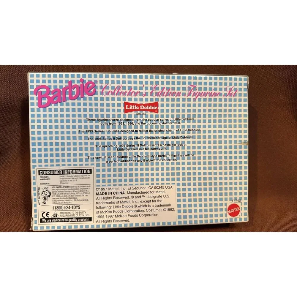 Barbie Little Debbie Collection Edition 3 Figurine Dolls from 1993 1996 1998